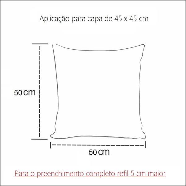 Imagem de Kit Com 8 Refis De Almofada 50x50 Silicone Para Capas 45cm