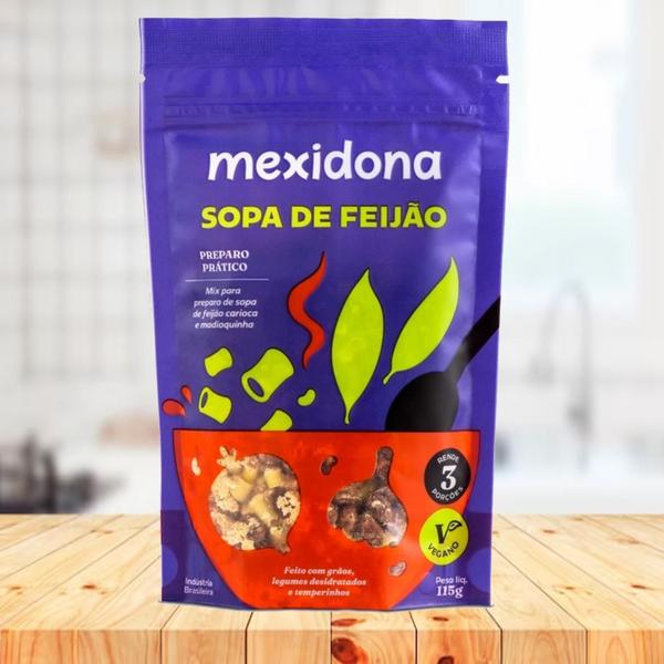 Imagem de Kit Com 8Und Sopa De Feijão Mexidona 115G