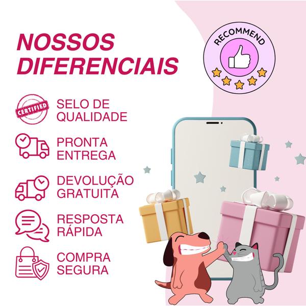 Imagem de Kit com 9 Tapetinhos Alta Absorção para Pets 70x50 Branco com borda Rosa 200 Lavagens