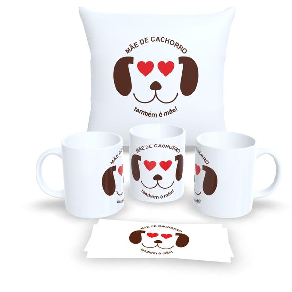 Imagem de Kit Com Almofada 30x30cm e Caneca de Porcelana dia das Mães