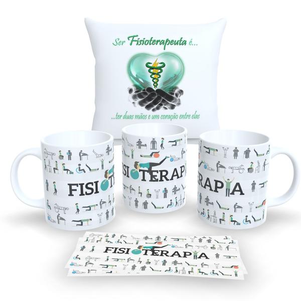 Imagem de Kit Com Almofada 30x30cm e Caneca de Porcelana Profissões 2