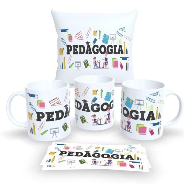 Imagem de Kit Com Almofada 30x30cm e Caneca de Porcelana Profissões 3