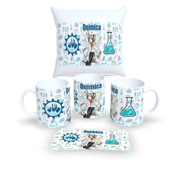 Imagem de Kit Com Almofada 30x30cm e Caneca de Porcelana Profissões 3