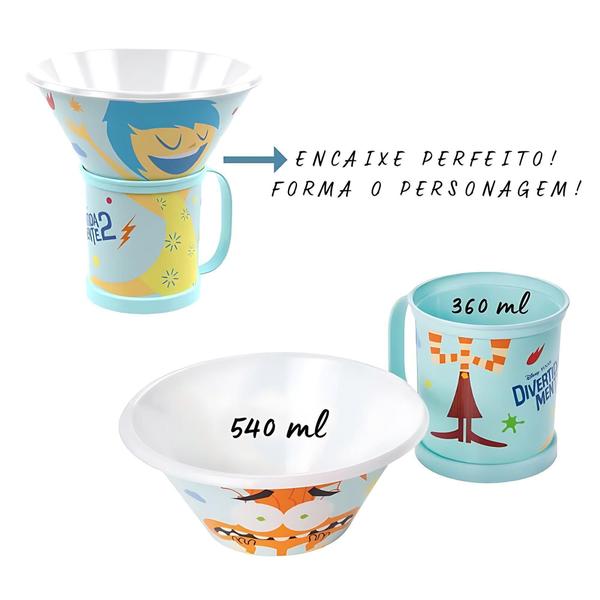 Imagem de Kit Com Caneca E Bowl Divertidamente Café Da Manhã