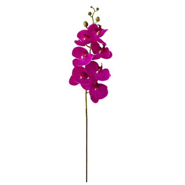 Imagem de Kit Com Doze Hastes de Orquídea Pink Toque Real  Formosinha
