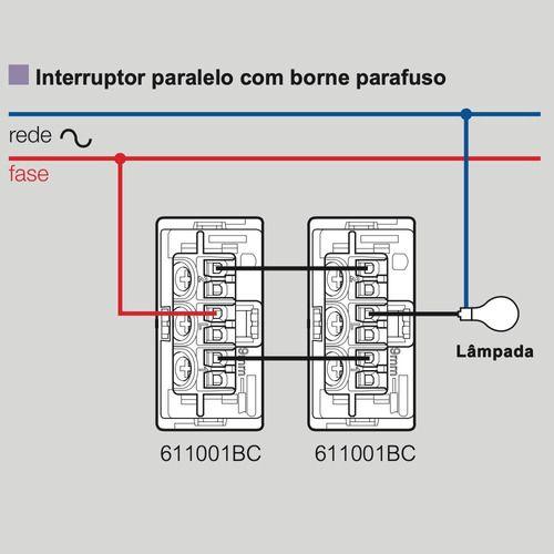 Imagem de Kit Com Interruptor Tecla Duplo Simples Com Placa e Suporte 4x2 Legrand PIAL Plus+