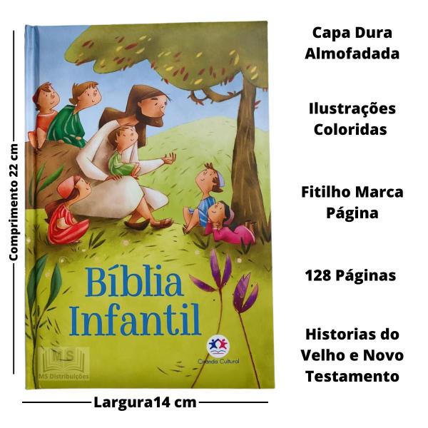 Imagem de Kit Com Livro 365 Historias E Uma Bíblia Ilustrada Crianças