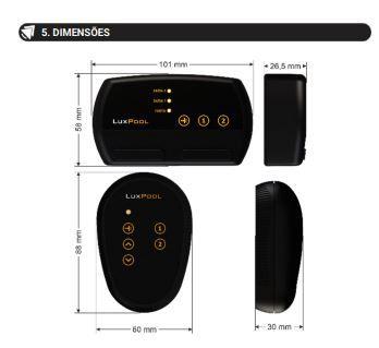 Imagem de Kit Comando Rgb 2 Saídas Auxiliares + 1 Led 9W P Piscina