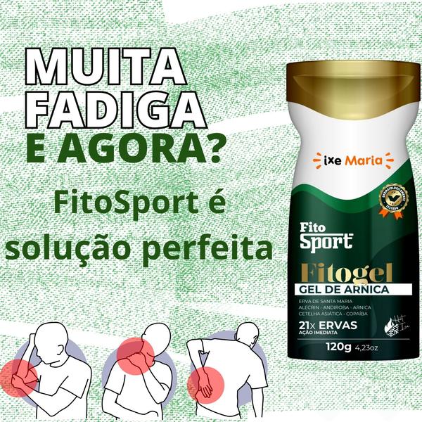 Imagem de Kit Combate a Dor: 2 FitoSport Gel de Arnica Fitogel 21 Ervas + Gel Massageador de Alecrim