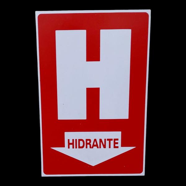 Imagem de kit combo 10 Placa DE Sinalização HIDRANTE 20X30 CM atacado