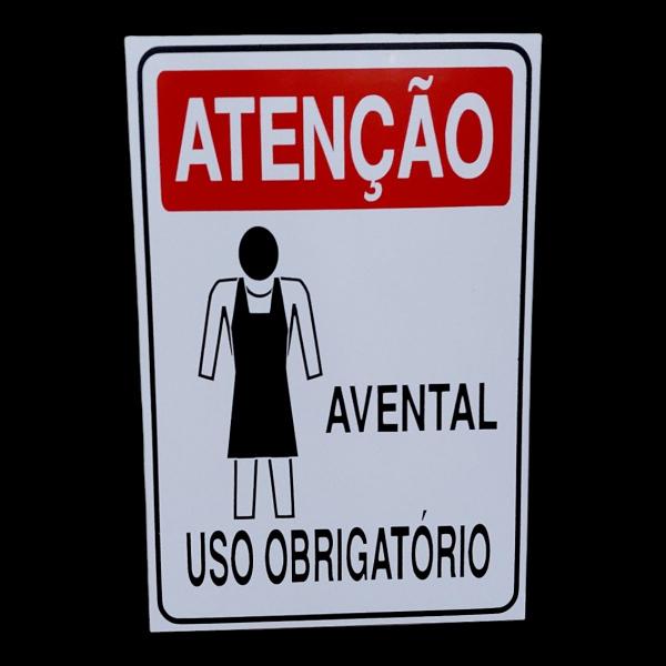 Imagem de KIT COMBO 10 Placa DE Sinalização OBRIGATORIO USO DE AVENTAL