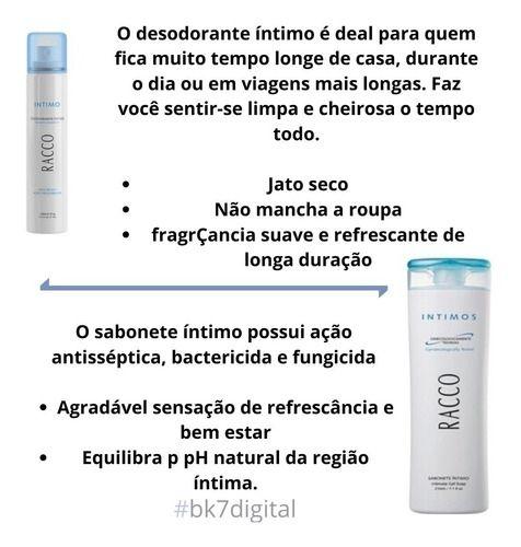 Kit Combo De Higiene Intima Sabonete Intimo Mais Desodorante Intimo Masculino Feminino Racco Imagem de Kit Combo De Higiene Intima Sabonete Intimo Mais Desodorante Intimo Masculino Feminino Racco