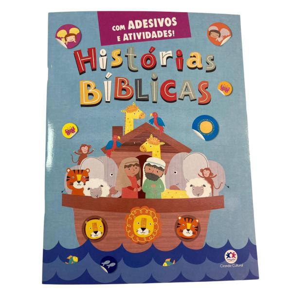 Imagem de Kit Combo Infantil Ilustrada 2 Livros bíblicos 1 365 historias Bíblicas Brochura e 1 As Maravilhas de Deus capa Dura