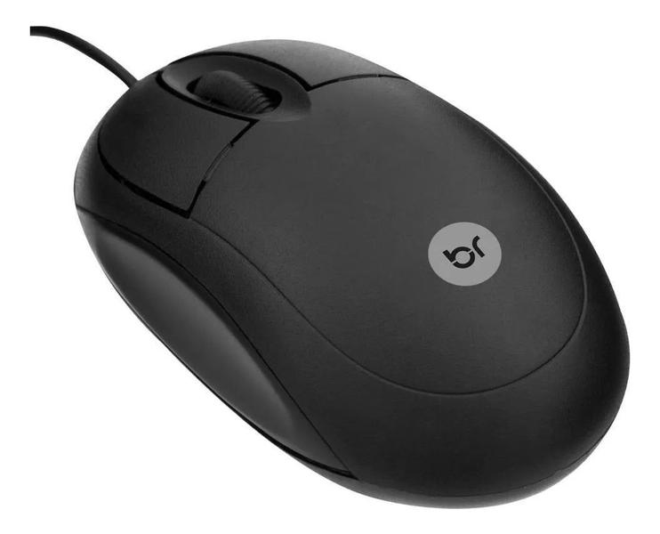 Imagem de Kit Combo Office Mouse Óptico 800dpi E Teclado Abnt2 BRIGHT