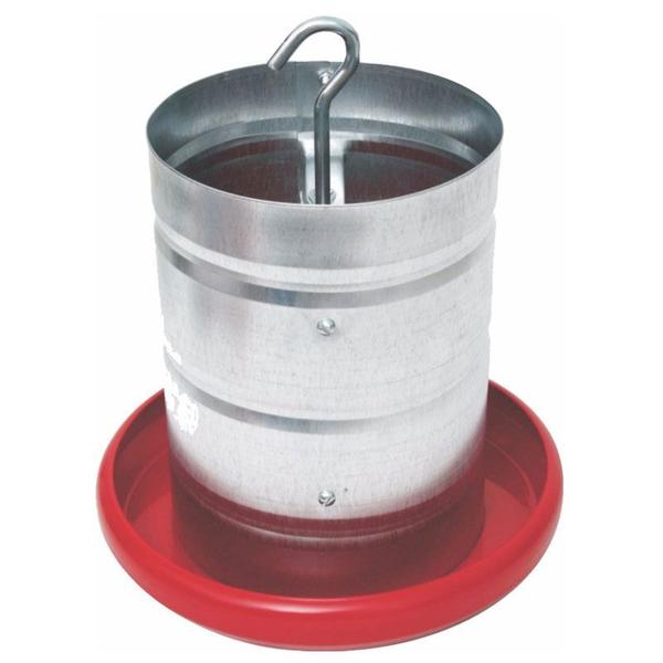 Kit Comedouro Aves Galvanizado Prato Plástico 5kg 4 Unidades - Zatti Imagem de Kit Comedouro Aves Galvanizado Prato Plástico 5kg 4 Unidades
