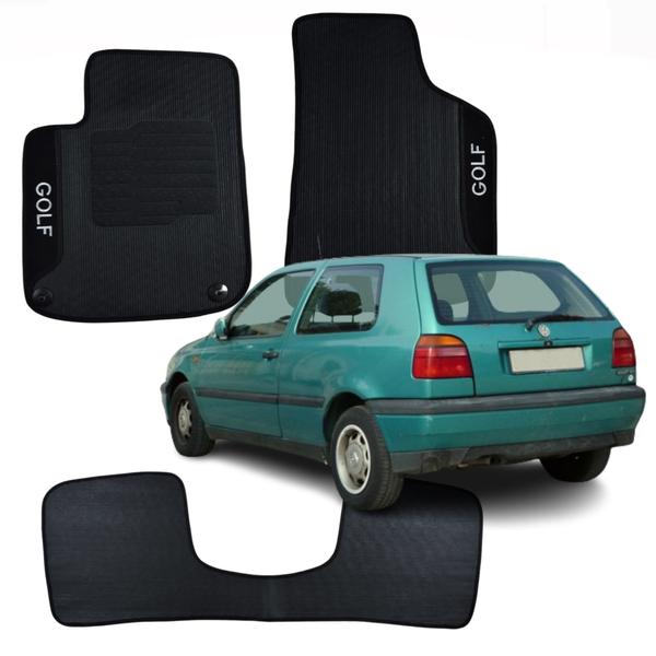 Imagem de Kit Completo 3 Peças Tapete Automotivos Específico Volkswagen Golf 1974 a 1999 - V3669