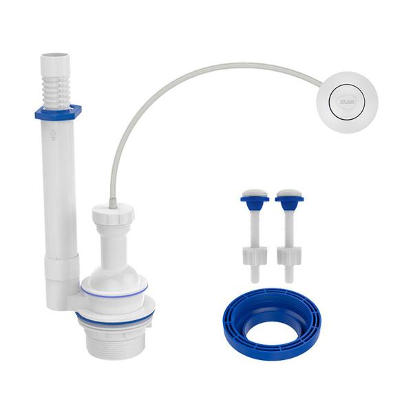 Imagem de Kit Completo Blukit Caixa Acoplada Universal Com Botão Pneumático Branco