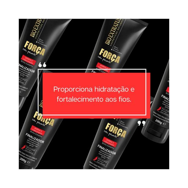 Kit Completo Cabelos Mais Forte com Pimenta - Bio Extratus Imagem de Kit Completo Cabelos Mais Forte com Pimenta - Bio Extratus