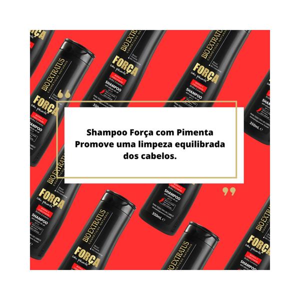 Kit Completo Cabelos Mais Forte com Pimenta - Bio Extratus Imagem de Kit Completo Cabelos Mais Forte com Pimenta - Bio Extratus