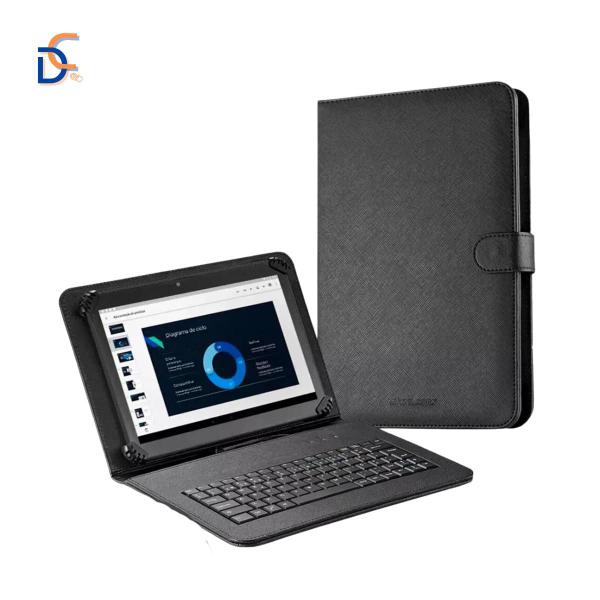 Imagem de Kit Completo: Capa com Teclado, Mouse e Case para Tablet 9 a 10.5 polegadas