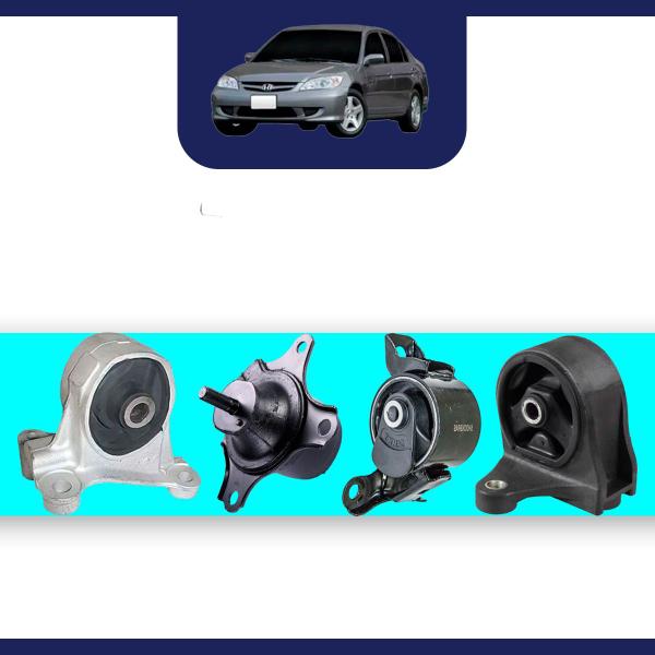 Imagem de Kit Completo Coxim Motor Câmbio Honda Civic 2001 A 2006 Manu