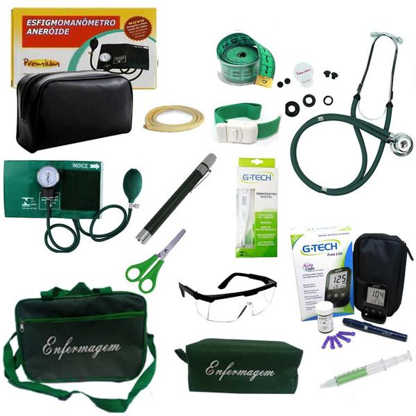 Imagem de Kit Completo da Enfermagem Luxo Premium c/ Bolsa +Necessaire