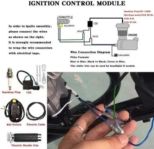 Imagem de Kit Completo De Motor Para Bicicleta Motorizada 80Cc