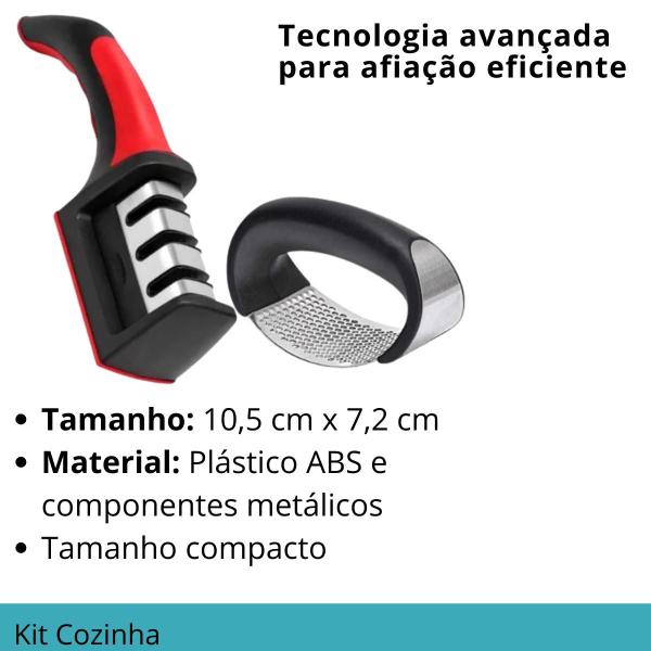 Imagem de KIT Completo Elegante: Triturador e Afiador Ergonômico