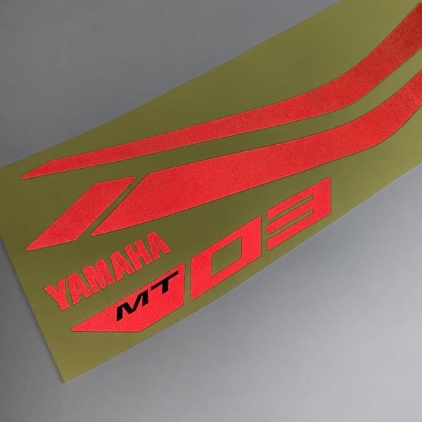 Kit Completo Faixas Yamaha Mt-03 2019/2020 Adesivo Refletivo - SPORTINOX Imagem de Kit Completo Faixas Yamaha Mt-03 2019/2020 Adesivo Refletivo