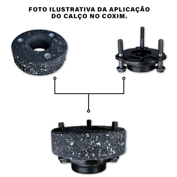 Imagem de Kit Completo Jumelo Calço Mola Prol. Para Elevar Ranger 13/