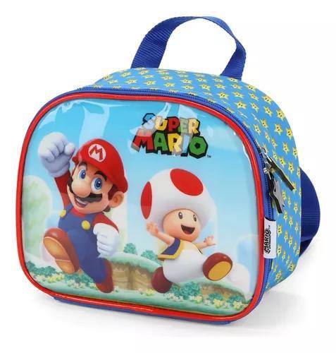 Imagem de Kit Completo Malinha Mala Escolar Super Mario Bros 4 Rodinha