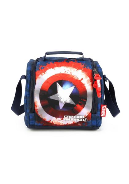 Imagem de Kit Completo Mochila Capitão América Vingadores Costas Tam G