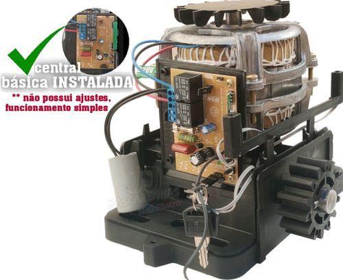 Imagem de Kit Completo Motor Portao De Correr Rcg 300kg 1/5cv 3m 1c