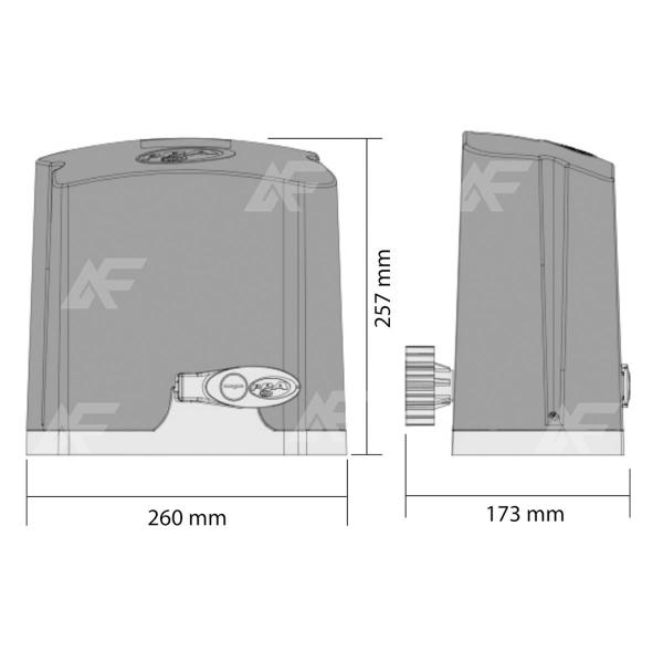 Imagem de Kit Completo Motor Portão Dz Rio Ultrarrápido 800kg 3m Cremalheira