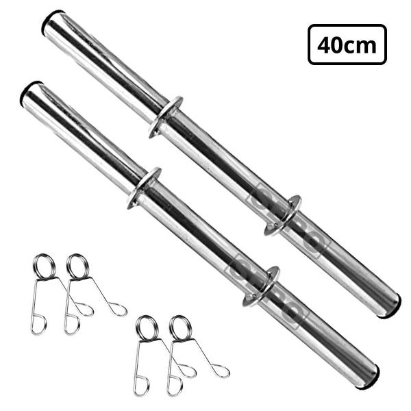 Kit Completo Musculação 8Kg em Anilhas com 2 Barras Fitness 40cm - SEPO Imagem de Kit Completo Musculação 8Kg em Anilhas com 2 Barras Fitness 40cm