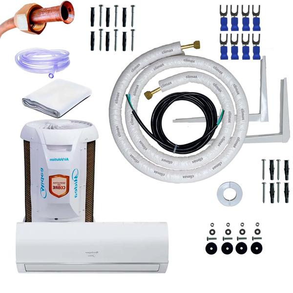 Imagem de Kit Completo Para Instalação Ar Condicionado Split 12000 BTUs Springer Midea Airvolution 5 Metros C/ Suporte 450mm