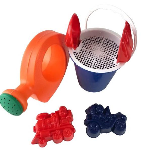 Kit completo Praia 7 Pçs Regador brinquedo diversão areia - Filó Modas Imagem de Kit completo Praia 7 Pçs Regador brinquedo diversão areia
