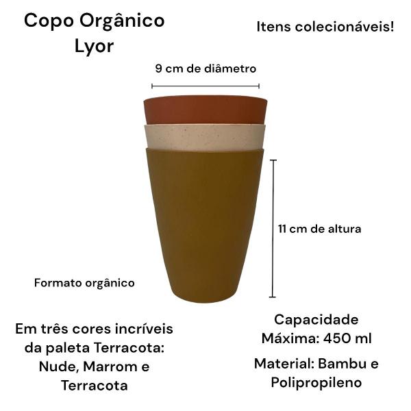 Imagem de Kit Completo Pratos Bowl Copos Orgânico Terracota Bambu e PP