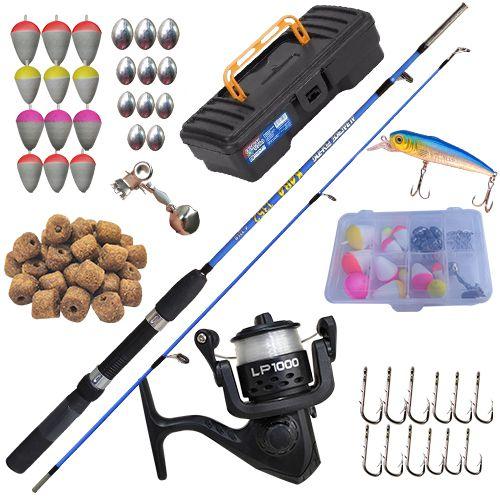 Imagem de Kit Completo Vara De Pesca P/ Molinete 45 Itens Kit Infantil