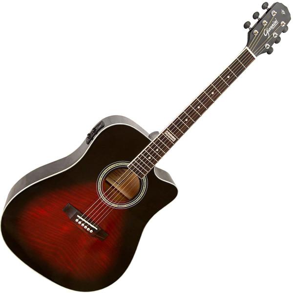 Imagem de Kit Completo Violão Eletroacústico Folk Giannini Gf1d Brb