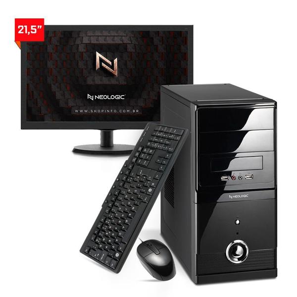 Imagem de Kit - computador neologic home nli83495 amd ryzen 5 5600g (3.9ghz 19mb) 8gb ssd 480gb + monitor 21,5