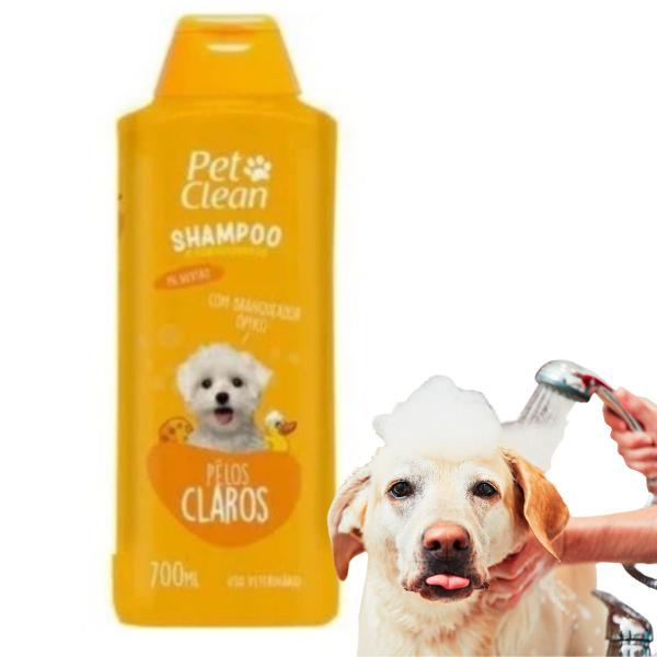 Imagem de Kit Condicionador + Shampoo Pelos Claros Pet Clean Cachorro