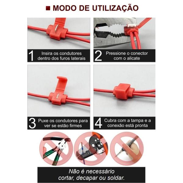 Imagem de Kit Conector de Emenda e Derivação 