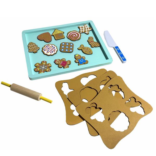 Imagem de Kit Confeiteiro Brinquedo Montessori Madeira Cozinha 16 pcs