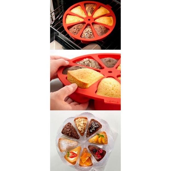 Kit Confeiteiro - Espátula, Forma Divisória e Fuet Vermelhos - Clink Imagem de Kit Confeiteiro - Espátula, Forma Divisória e Fuet Vermelhos