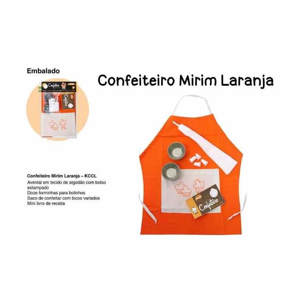 Imagem de Kit Confeiteiro Mirim - Laranja - Teliê Brinquedos