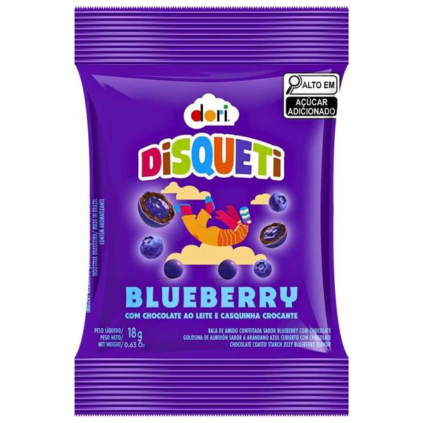 Imagem de Kit Confeito Chocolate MM Disqueti Blueberry DORI 2cx 16un