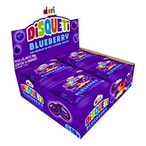 Imagem de Kit Confeito Chocolate MM Disqueti Blueberry DORI 2cx 16un