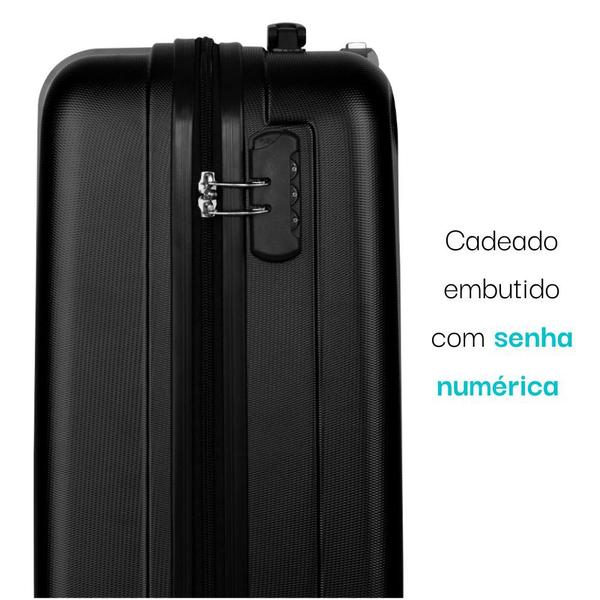 Imagem de Kit Conjunto 2 Malas de Viagem/Bordo Fibra C/rodas 360 P/PP