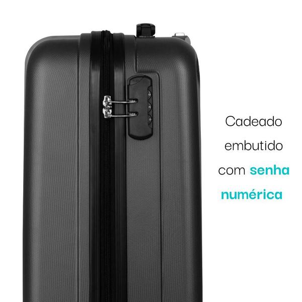 Imagem de Kit Conjunto 2 Malas de Viagem/Bordo Fibra C/rodas 360 P/PP